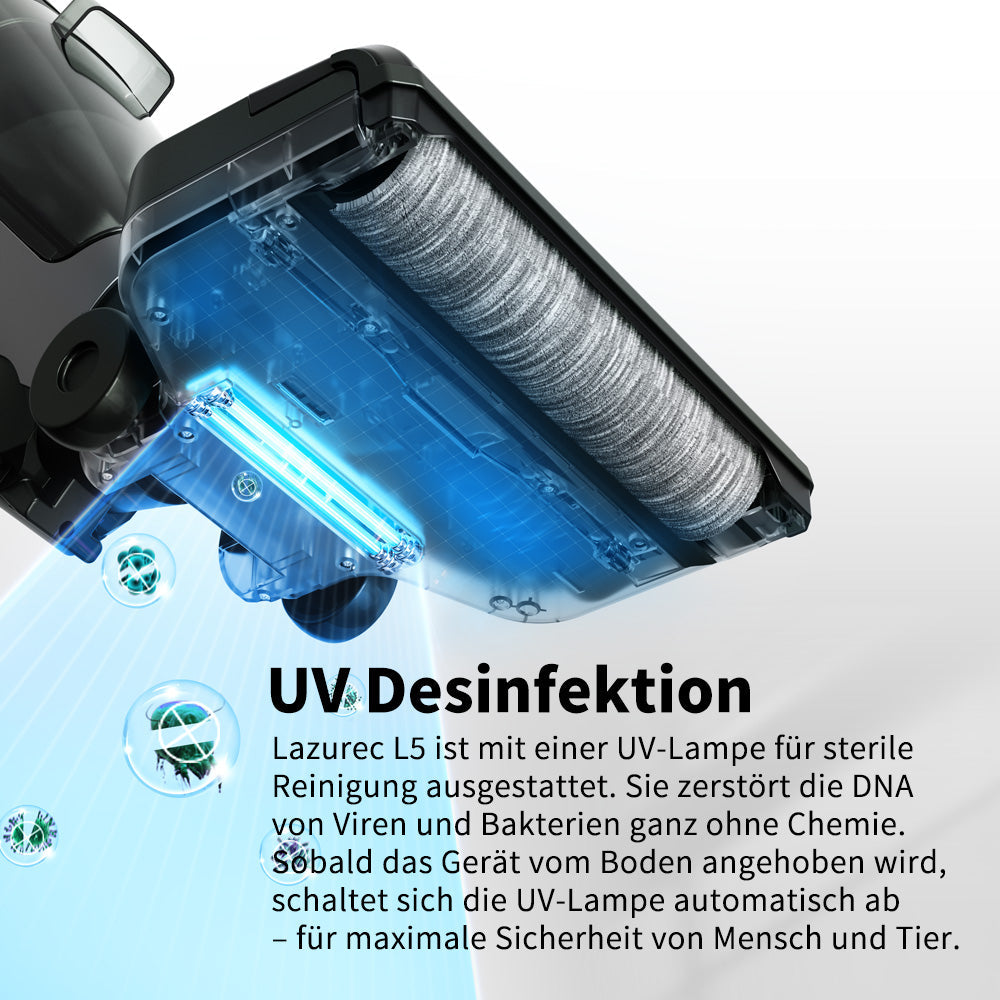 Lazurec L5 Nass Trocken Sauger - UV Desinfektion